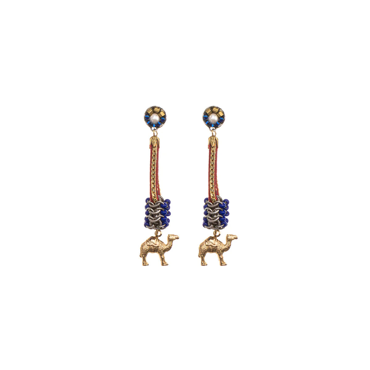 Mid Season Set, Blue Sade Earrings